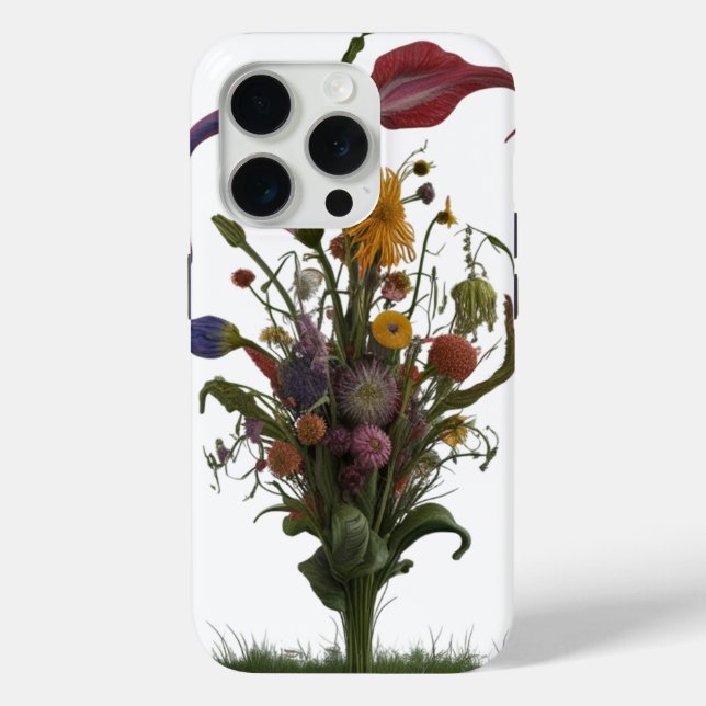 Coques Case-Mate iPhone Fleur Abstraite Meadow fleur sauvage - Apple (Verso)