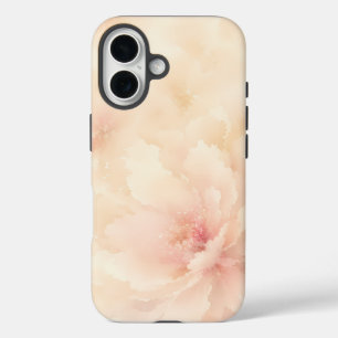Coques iPhone 16 Fleur aquarelle rose champagne
