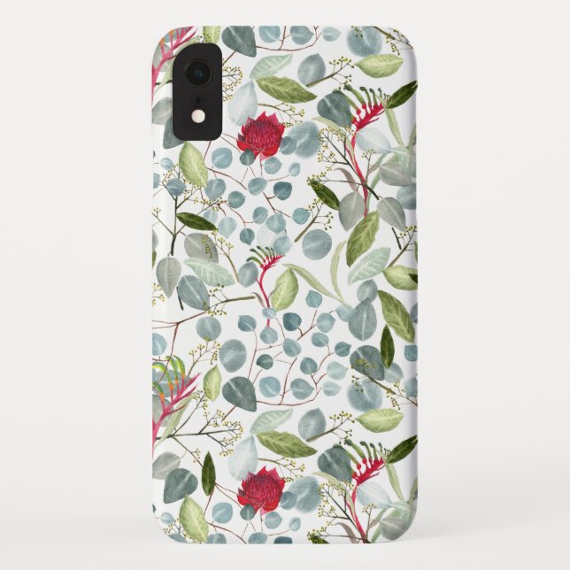 Coques Case-Mate iPhone Fleur australienne Kangaroo paws Eucalyptus feuill (Dos)