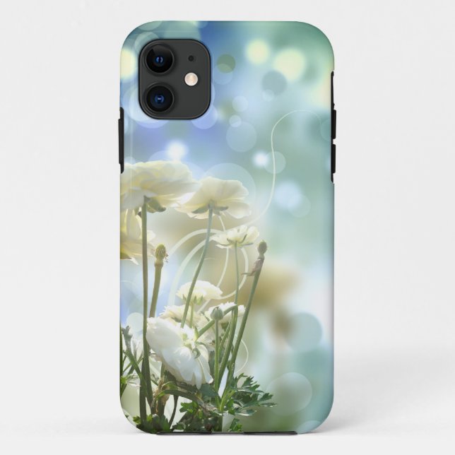 Coques Case-Mate iPhone Fleur blanche (Dos)