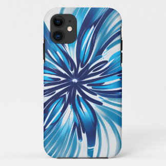 Case-Mate iPhone Case Fleur bleue Abstraite Art déco