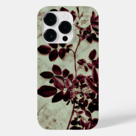 Coque Pour iPhone 14 Pro Fleur Bordeaux