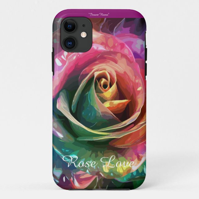 Coques Case-Mate iPhone Fleur céleste : Rose Alien (Dos)