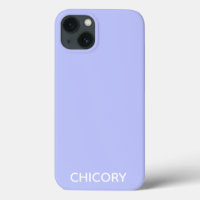 Fleur chicorée bleu couleur nom Coque-Mate iPhone 