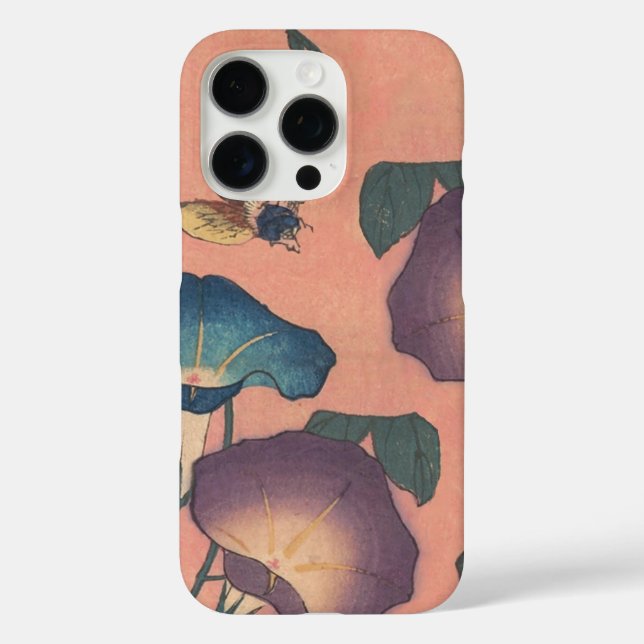 Coques Case-Mate iPhone Fleur d'abeille rose classique Hokusai Art (Verso)