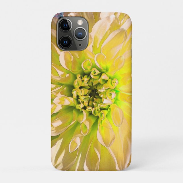 Coques Case-Mate iPhone Fleur Dahlia Jaune (Dos)