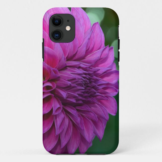 Coques Case-Mate iPhone Fleur dahlia violette (Dos)