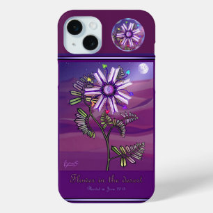 Coque iPhone 15 Mini Fleur dans le désert
