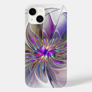 Coque Pour iPhone 14 Fleur d'art Abstrait, énergique et coloré