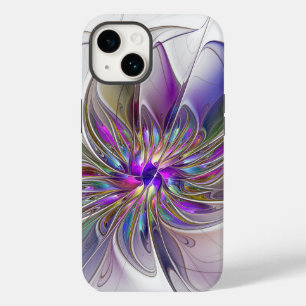 Coque Pour iPhone 14 Fleur d'art Abstrait, énergique et coloré