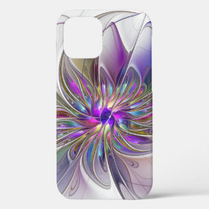 Case-Mate iPhone Case Fleur d'art fractal abstrait énergique et coloré