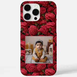 Coques iPhone 16 Pro Max Fleur de Carnation Cadeau d'Anniversaire Minimalis