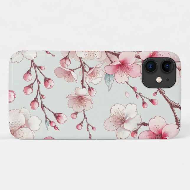 Coques Case-Mate iPhone Fleur de Cerisier (Dos (Horizontal))