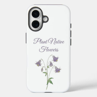 Coques iPhone 16 Fleur de Columbine Fleurs indigènes (Europe)