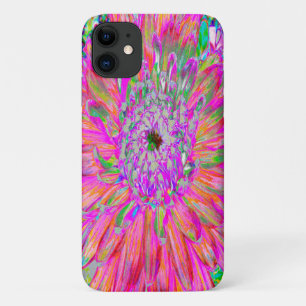 Case-Mate iPhone Case Fleur de dahlia décorative abstraite arc-en-ciel c