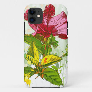 Etui iPhone Case-Mate Fleur de ketmie - peinture d'aquarelle