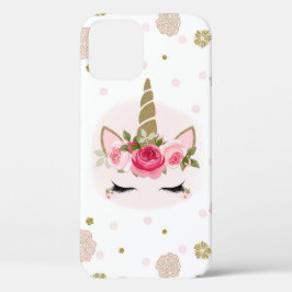 Case-Mate iPhone Case Fleur de licorne rose et or Blooms Tendance Mignon