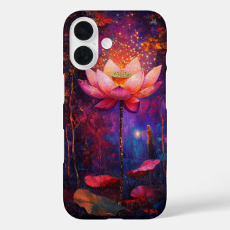 Coques iPhone 16 Fleur de lotus et angélique