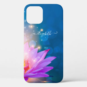 Case-Mate iPhone Case Fleur de lotus violette magnifique, lac, bleu, zen