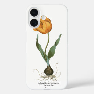 Coques iPhone 16 Fleur de Tulipe Jaune Printanière Vintage par Besl