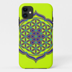Coques Pour iPhone Fleur de Vie / Blume des Lebens - Contour Lotus