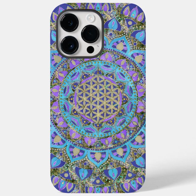 Coques Case-Mate iPhone Fleur De Vie - Mandala India Style 2 (Verso)