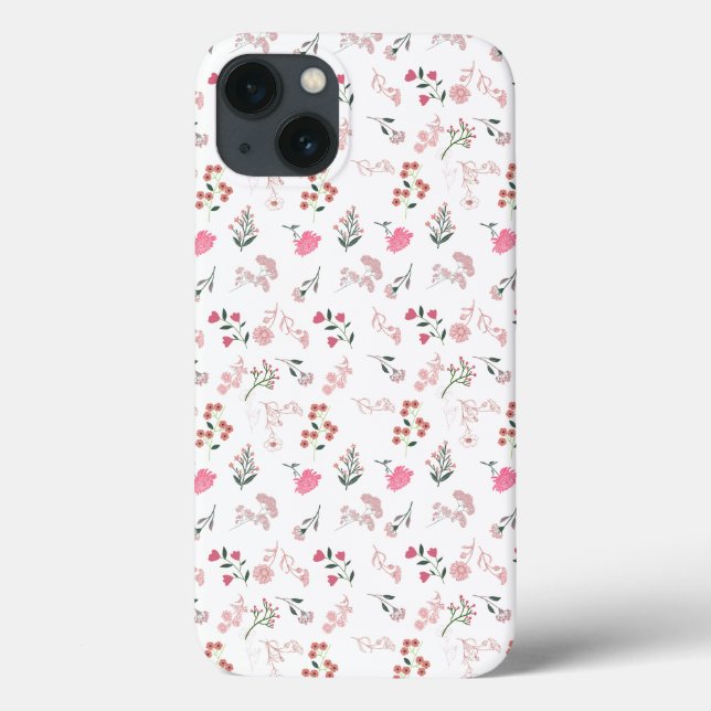 Coques Case-Mate iPhone Fleur délicate assorée en Motif (Verso)