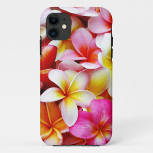 Coque iPhone 11 Fleur d'Hawaï de Frangipani de Plumeria customis
