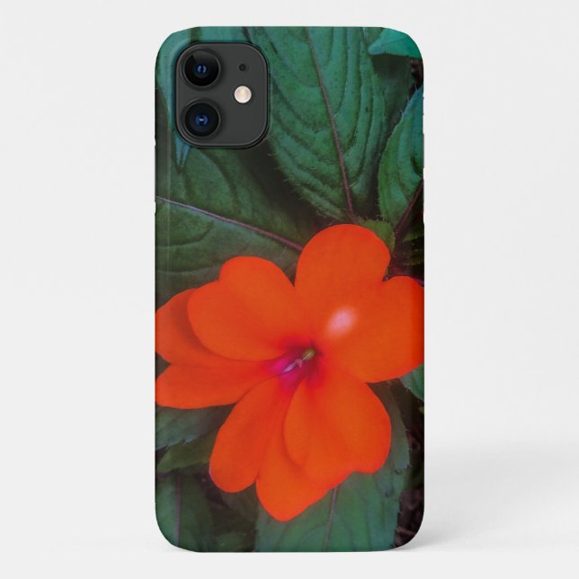 Coques Case-Mate iPhone Fleur d'Impatiens Orange (Dos)