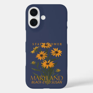 Coques iPhone 16 Fleur du territoire du Maryland La Susan à l'oeil 