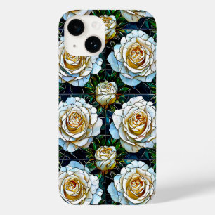 Coque Pour iPhone 14 Fleur élégante de rose blanche