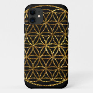 Case-Mate iPhone Case Fleur étincelante dorée de vie