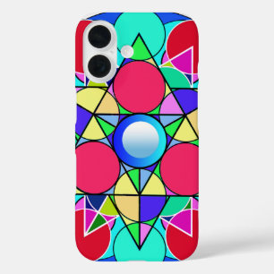 Coques iPhone 16 Fleur étoile Abstraite