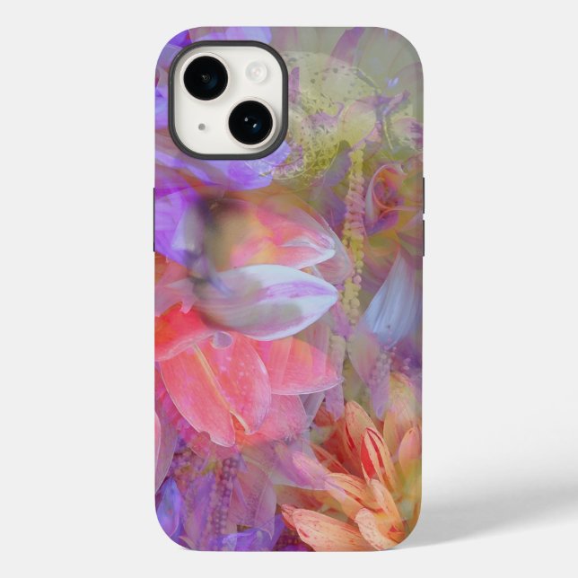 Coques Case-Mate iPhone Fleur Fée Double exposition Imaginaire Art (Verso)