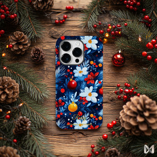 Coque Pour iPhone 14 Pro Fleur festive d'hiver – Fêtes audacieuses et lumin