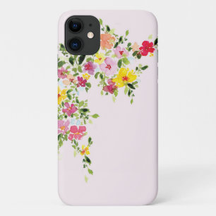 Case-Mate iPhone Case Fleur florale d'aquarelle rose pâle