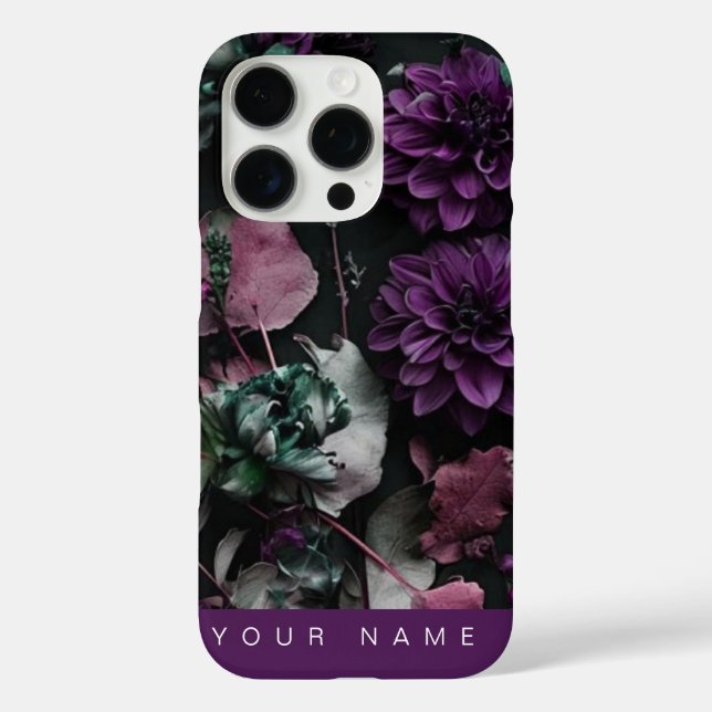 Coques Case-Mate iPhone Fleur foncée violette (Verso)