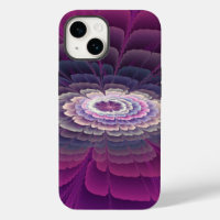 Fleur frappante abstraite fractale couleur rose