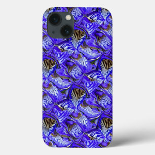 Case-Mate iPhone Case Fleur Iris Violet / Esthétique / Carrelé /
