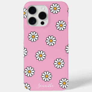Coque iPhone 15 Pro Max Fleur marguerite blanche mignonne