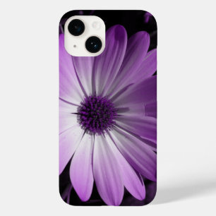 Coque Pour iPhone 14 Fleur marguerite violette