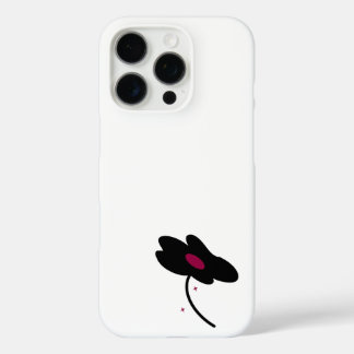 Coques iPhone 16 Pro Fleur noire