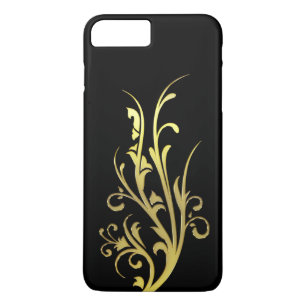 Coques Pour iPhone Fleur Or Abstraite de luxe Faux