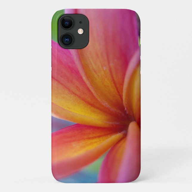 Coques Case-Mate iPhone Fleur Plumeria Tropicale Rose (Dos)