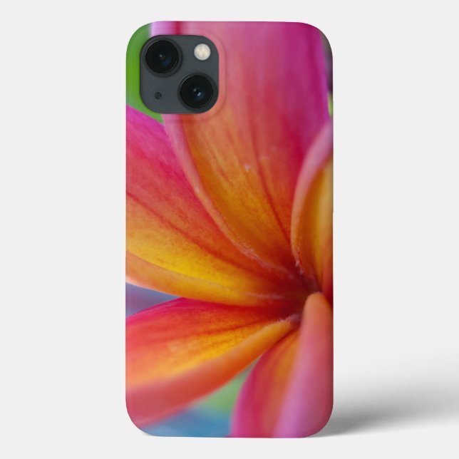 Coques Case-Mate iPhone Fleur Plumeria Tropicale Rose (Verso)