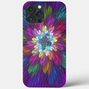 Case-Mate iPhone Case Fleur psychédélique colorée Art fractal Abstrait
