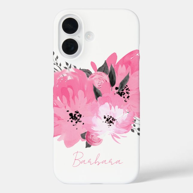 Coques Case-Mate iPhone Fleur rose (Verso)
