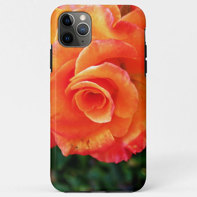 Coques Case-Mate iPhone Fleur rose orange (Dos)