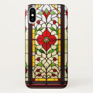 Case-Mate iPhone Case Fleur Rouge Élégant Art Verre Cathédrale