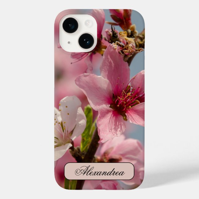 Coques Case-Mate iPhone Fleur Sakura, Fleur japonaise rose (Verso)